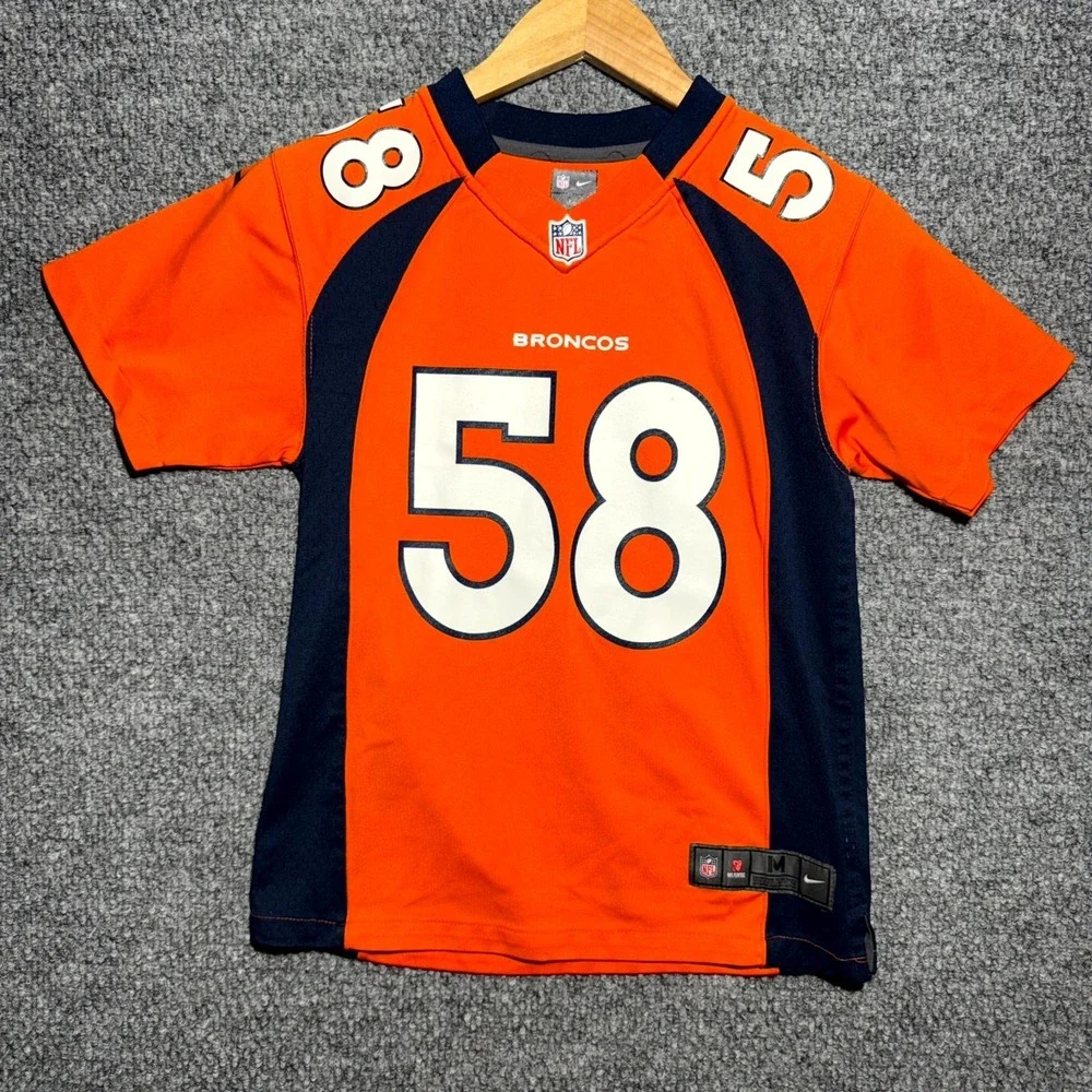 Denver Broncos NFL #58 Nike Von Miller Football Jersey Orange Youth Size Medium